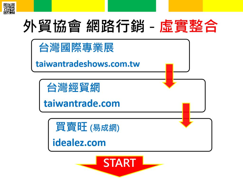 活動 Facebook:Taiwantrade 台灣經貿網 Live 網址 :www.