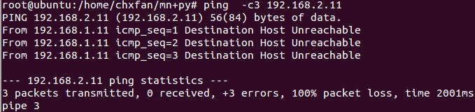 三 实验过程及结果 ( 一 ) 初始时通过命令 :python pox.py openflow.of_01 --address=172.18.216.