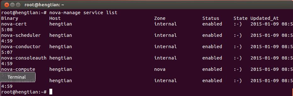 nova-manage service list 组件启动状态 : 5 添加外网 IP 供虚拟机使用 根据你当前 PC 的网络环境, 规划外网 IP 地址, 从以下 1 2 两种方法选择一种添加 IP,
