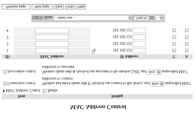 5-4.3 MAC IP MAC level MAC IP MAC 1. page.13 2. Access Control 3.