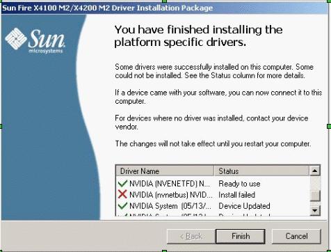 Windows Server 2003 作業系統事項 在 Windows 系統上安裝特定平台的驅動程式, 需要手動更新 NVIDIA Network Bus Enumerator 驅動程式 (6464839) 當您執行 InstallPack.
