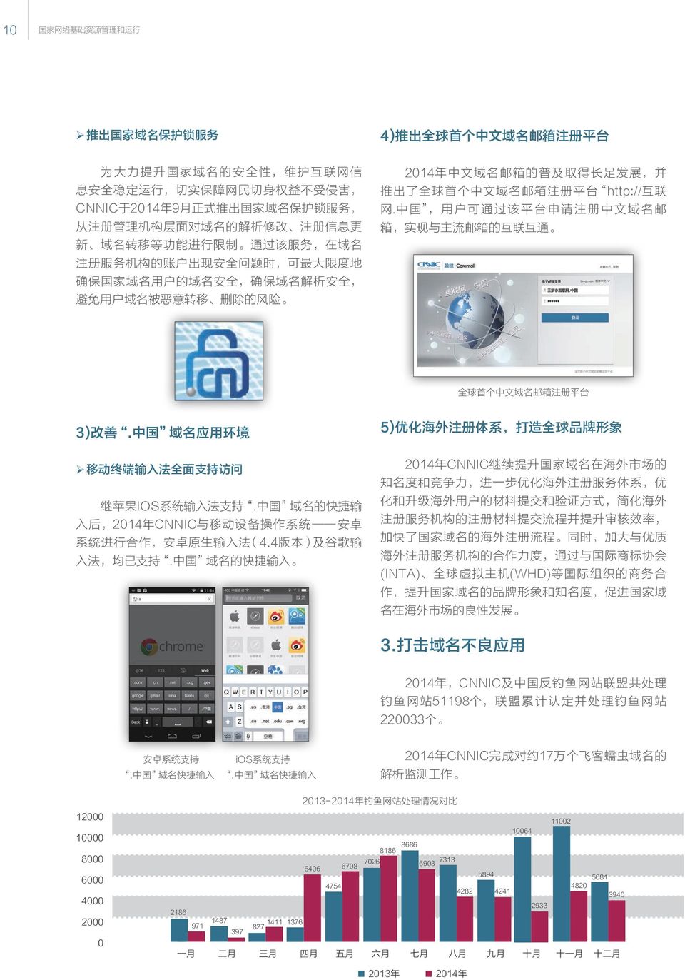 名 被 恶 意 转 移 删 除 的 风 险 2014 年 中 文 域 名 邮 箱 的 普 及 取 得 长 足 发 展, 并 推 出 了 全 球 首 个 中 文 域 名 邮 箱 注 册 平 台 http:// 互 联 网.