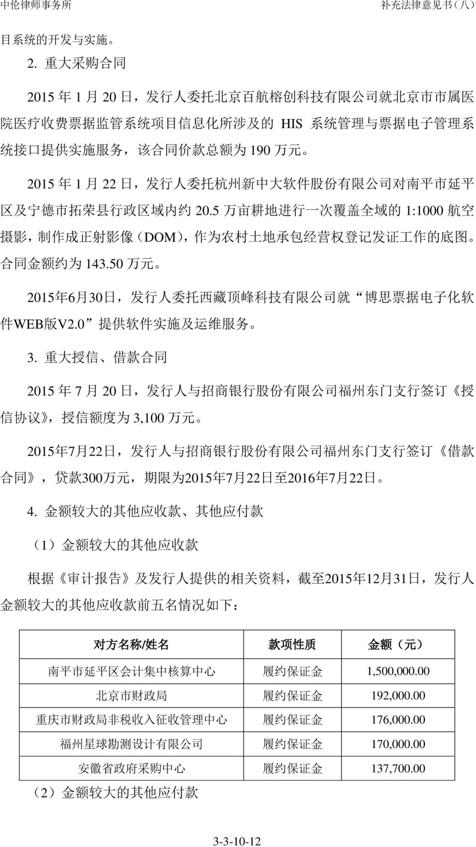 22 日, 发 行 人 委 托 杭 州 新 中 大 软 件 股 份 有 限 公 司 对 南 平 市 延 平 区 及 宁 德 市 拓 荣 县 行 政 区 域 内 约 20.