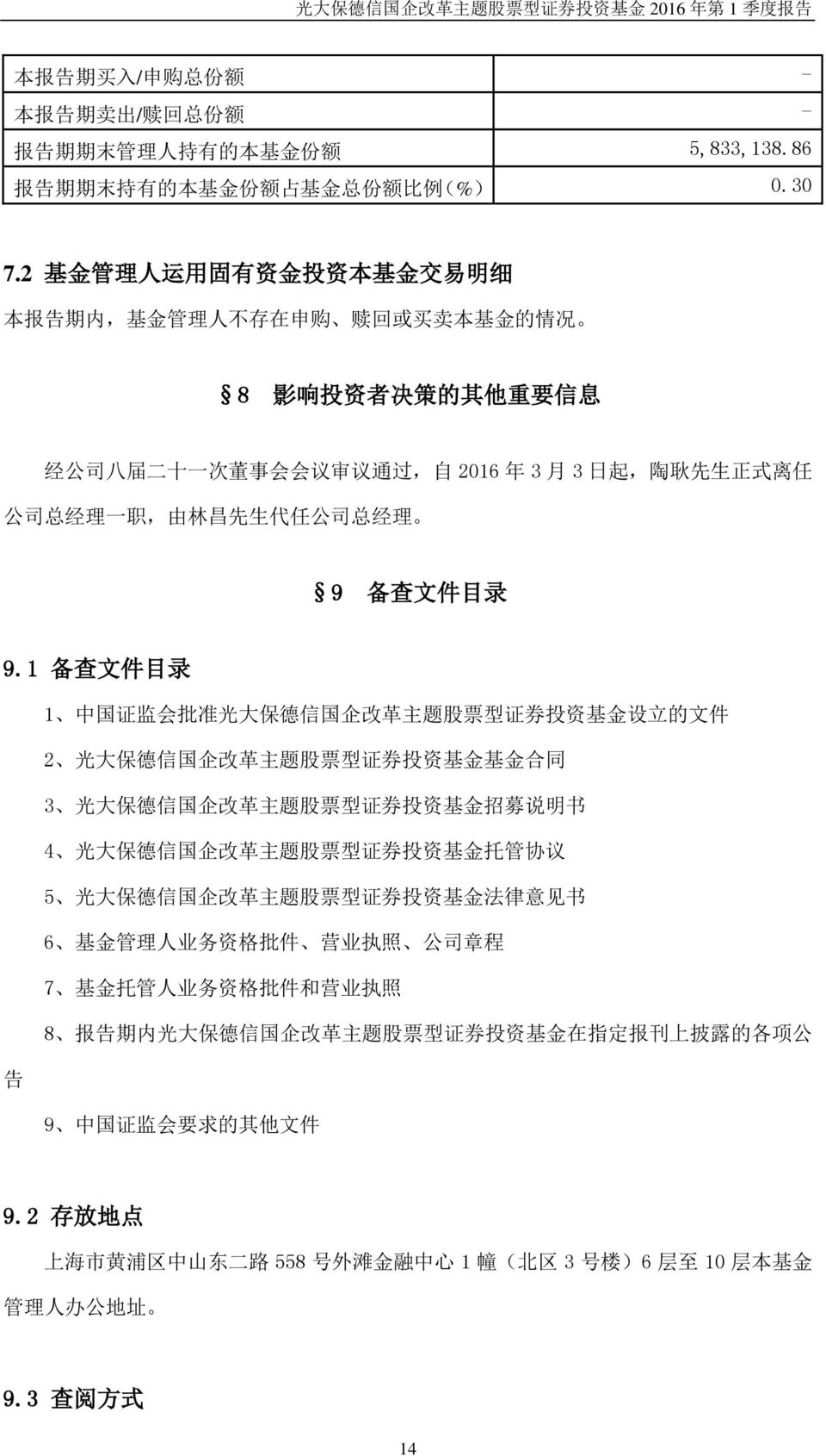 司 总 经 理 一 职, 由 林 昌 先 生 代 任 公 司 总 经 理 9 备 查 文 件 目 录 9.