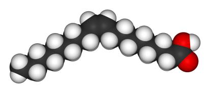 飽 和 脂 肪 酸 是 由 單 建 構 成 的 烷 烴 基 團, 很 多 的 動 物 油 都 含 有 很 高 的 飽 和 脂 肪 酸, 攝 取 太 多 容 易 導 致 心 血 管 疾 病, 長 鏈 飽 和 脂 肪 酸 較 穩 定, 而 且 碳 鏈 越 長, 飽 和 程 度 越 高 飽 和 脂 肪 酸 分 子 結 構 ( 圖 二 )( 註 二 ) 2 順 式 不 飽 和 脂 肪 酸 不 飽 和 脂