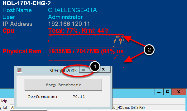 challenge-01a 的行为已改变 哦, 天哪 1. challenge-01a 已经恢复正常, 但其性能分值比之前下降太多 2. 内核的 CPU 使用情况显著增加, 内存使用情况也已增加到 94% challenge-01a 发生了什么情况?