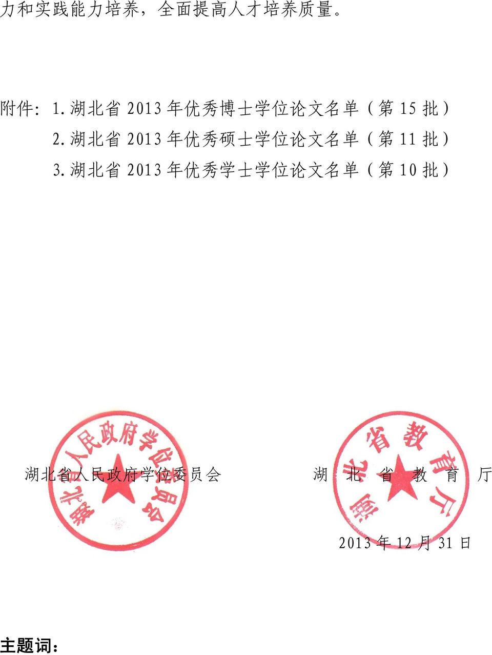 湖 北 省 2013 年 优 秀 硕 士 学 位 论 文 名 单 ( 第 11 批 ) 3.