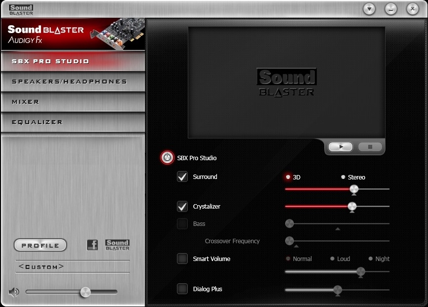 SBX Pro Studio 设置 1. SBX Pro Studio 增强选择开启或关闭各个音频增强效果 您可以将鼠标光标放在每个增强上面来显示简要说明 2. 增强级别滑块调整要应用的增强效果量值 3.