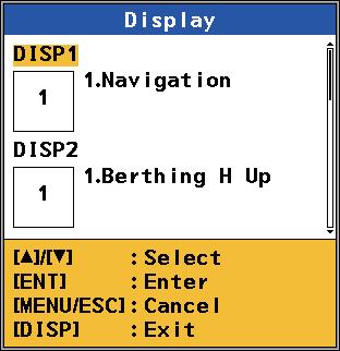 8. INSTALLATION 5. Press the PWR key to turn the power off. Menu item Meaning Option (bold: default) [Operation] Select [Main] or [Sub]. (For the display unit connected to the GS-1002, select [Sub].