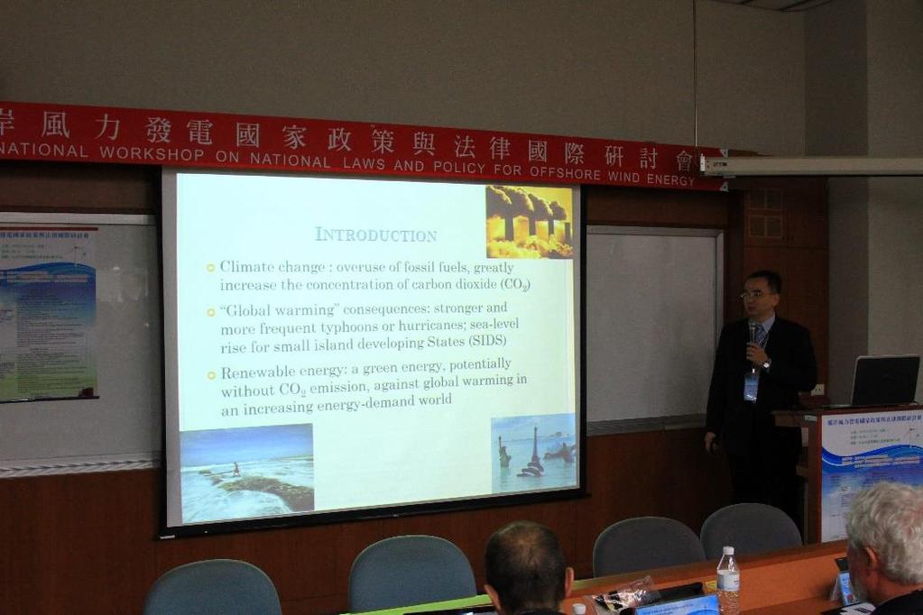 offshore wind energy developments in Taiwan: Challenges and prospects 高助理教授世明 Assistant Professor Dr.