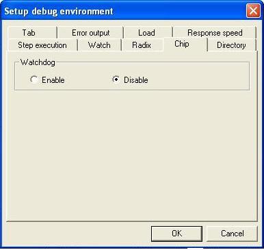 Environment (2) 选择 Disable 按钮以禁止监视功能 图 4.