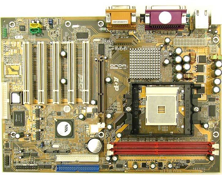 第 3 章计算机系统的组成与原理 31 图 3-6 主板 为了结构紧凑, 微机将主机板 接口卡 电源 扬声器等, 以及属于外部存储设备 的硬盘 软盘驱动器