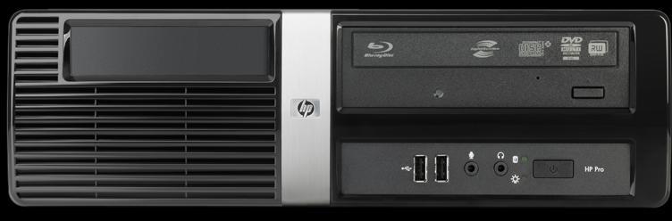 HP Pro 3000 商用台式机 前视图 纤小型 前部 1 前视图 1.