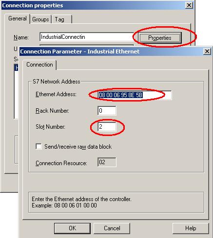 通讯模块的 MAC 地址 ) Rack Number:CPU 所处机架号, 除特殊复杂使用的情况下, 一般填入 0 Slot Number:CPU 所处的槽号 注意 : 如果您是 S7-300 的 PLC, 那么