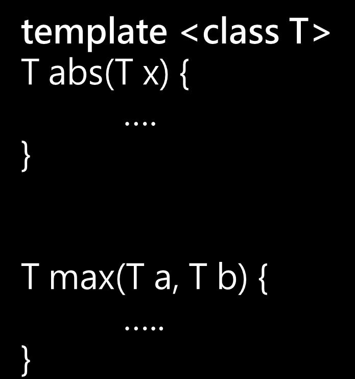 [Note1]: template <class T> 的 scope template <class T> T abs(t x) {.