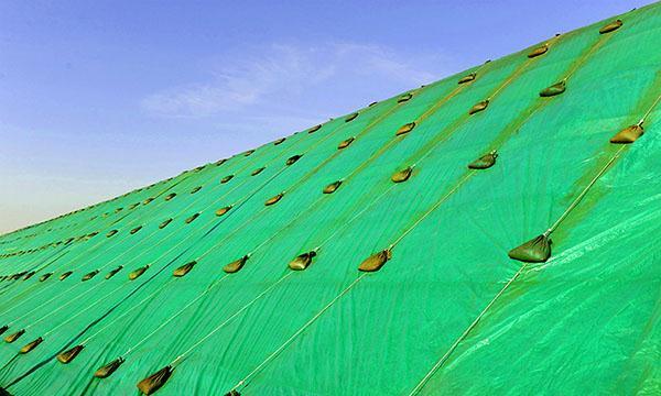 苫蓋儲存 把生產作業對環境的影響降到最低 防風抑塵牆