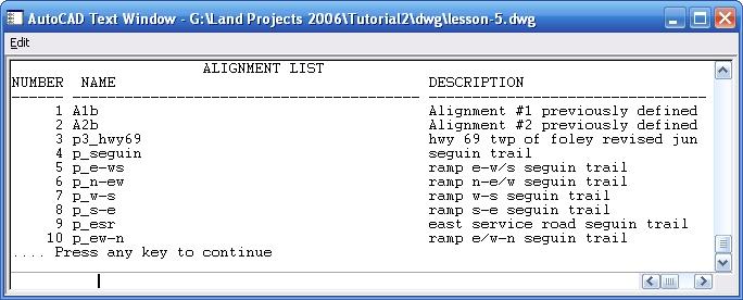 راهنماي برنامە 17 PG for ALD 2009 داده میشود. شکل 5-3 - نمونهاي از فهرست مسیرهاي تعریف شده در یک پروژه. 2- کلید Esc را بزنید تا فرمان خاتمه یابد.