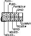 前置音效接頭 (9 針 HD_AUDIO1) ( 見第 2 頁第 19 項 ) GND PRESENCE# MIC_RET OUT_RET 可以方便連接音效設備 1 OUT2_L J_SENSE OUT2_R MIC2_R MIC2_L 1.
