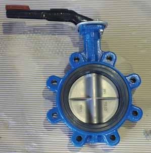 Lug type butterfly valve With the advantage of extremely short end distance, it requires small mounting space. Can match with the flange joint, and can also be used as the pipe end valve.