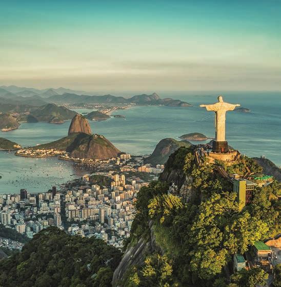 Marvel at unique views of the falls, walk the footpaths through lush tropical vegetation and take in the beauty of this natural wonder. Then we head to the airport for the light to Rio de Janeiro.