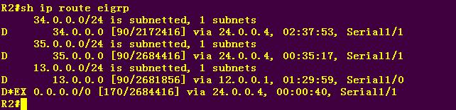 R3(config)# ip route 0.0.0.0 0.0.0.0 35.0.0.5 R3(config-router)# redistribute static B.