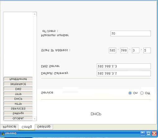 图二 DHCP 服务器地址池配置 图三 DNS 服务器 二 实验配置 1 Router2 的配置