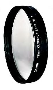 镜头规格表 EF 12 II EF 25 II 镜头遮光罩 镜头盖 遮光罩的作用是遮挡多余光线,