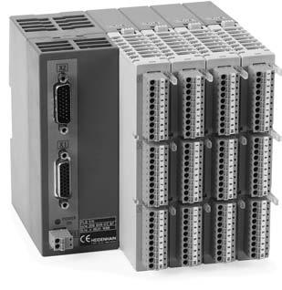 PLC 输入 / 输出 如果 MC 的 PLC 输入 / 输出点数不够, 可外接 PL 510 或 PL 550 的 PLC 输入 / 输出扩展单元 这些外部模块型 I/O 系统包括一个基本模块和一个或多个输入 / 输出模块 基本模块 PLB 510 PLB 511 PLB 512 PLB 550 PROFIBUS 接口电路版 I/O 模块 基本模块用于海德汉 PLC 接口 (PL 510) 或