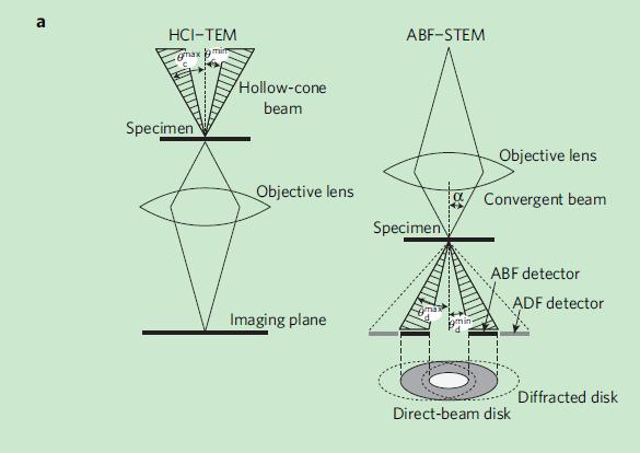 环形明场方法使透射电镜直接成像晶体中氢原子 15 24 18