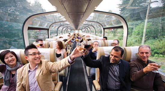 unforgettable journey of the Rocky Mountains by both tour bus and the best train in the world. Rocky Mountaineer only travels during daylight hours.