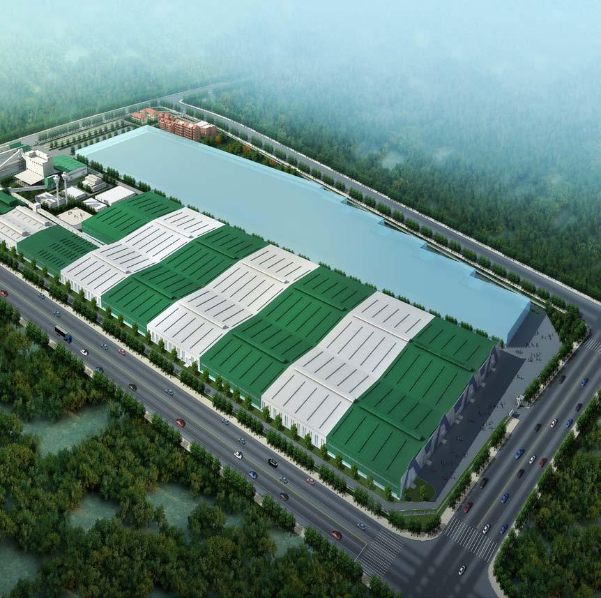 8 万平方米, 该生产基地主要生产优质浮法玻璃及建筑节能玻璃产品 拥有二条优质浮法玻璃生产线, 共计 2000T/D Built in 2011, Yingkou Industrial Park is situated in Binhai Industrial Estate, Yingkou Economic and Technological Development Zone,