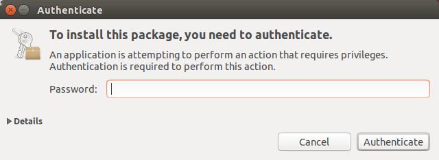 5.3.2 使用 Ubuntu 软件中心要使用 Ubuntu 软件中心在 Ubuntu 上 MCUXpresso 配置工具, 请执行以下操作 : 1. 单击 MCUXpresso_Config_Tools_<version>_<architecture>.deb 2. 程序将提示您确认您信任文件的来源 3. 单击 设置启动 要软件包, 您需要对自己进行身份验证 4. 指定您的登录凭证 5.