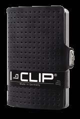 139 182. I-CLIP Wallet I-CLIP アイクリップ財布 Always keep track of your cards: small, slim, lightweight and barely larger than a credit card, I-CLIP can store up to 12 cards and notes.
