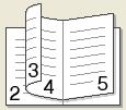 驱动程序和软件 小册子 / 小册子 ( 手动 ) 使用双面打印功能制作小册子时, 请使用此选项 它会按照正确的页码排列文档,