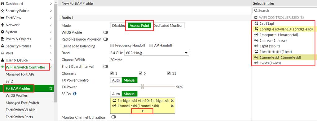 2.3 将 WTP-Profile 分配给 FAP 选中管理的 AP, 点击右键, 然后选择配置的