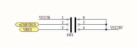2 电源模块外观图 系统有 3 种供电选择 : SW1 拨至 Battery 位置, 系统由主板背面的锂电池子板供电 ( 供电电压 5V, 最高可提供 1A 电流 ); SW1 拨至 ez430 位置,