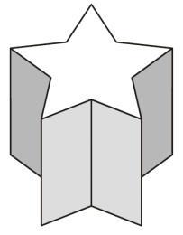 二 把做法和答案記下來 1. 一個底面為五角星型的柱體, 如下圖, 它的底面積是 42 平方公分, 柱高是 10.5 公分, 體積是多少?