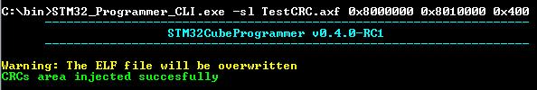 STM32CubeProgrammer 命令行接口 (CLI) UM2237 图 25. Safety lib 命令 闪存程序存储器分为多个片段 ( 如上例所示, 片段大小作为安全库命令的参数给出 ) 对于每个片段, 分别计算 CRC 值并将其置于 CRC 区域中 CRC 区位于闪存末尾, 如图 26:Flash 存储器映射所示 : 图 26.