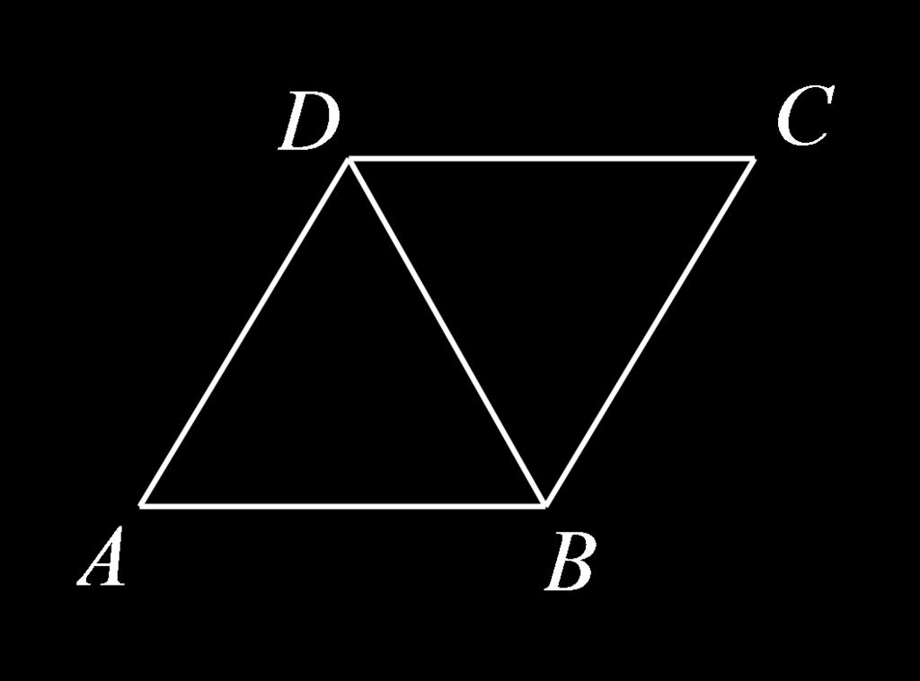 故为. 三角形 相似三角形 位似变换 4 如图, 在菱形中,,, 则对角线等于 ( ). A. B. C. D.