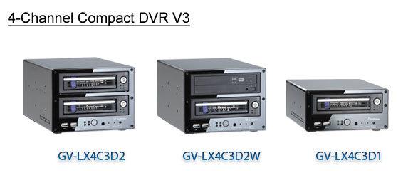 -1- 簡介 GV-Compact DVR V3 系列產品, 最高可以支援 4 支攝影機即時監看及錄影功能 每一支攝影機可以支援 704 x 480 (NTSC) / 704 x 576 (PAL) 解析度及 30 FPS 錄影速度, 此產品支援雙串流功能可以針對每一支攝影機提供 2 種不同之解析度及編碼格式影像,