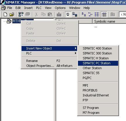 2. 硬件组态分别组态两个站的硬件配置 : 从硬件目录中分别找到 SIMATIC PC Station -> Controller -> WinLC RTX -> 6ES7 611-4SB00-0YB7 -> V4.