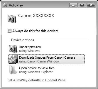 (CameraWindow) ] [ 相機視窗 (CameraWindow) ] [ 相機視窗 (CameraWindow) ] Macintosh 相機及電腦連接後, 螢幕會顯示相機視窗 如相機視窗沒有顯示, 按一下工具列 ( 桌面下方的條欄 ) 的相機視窗圖示 傳輸影像