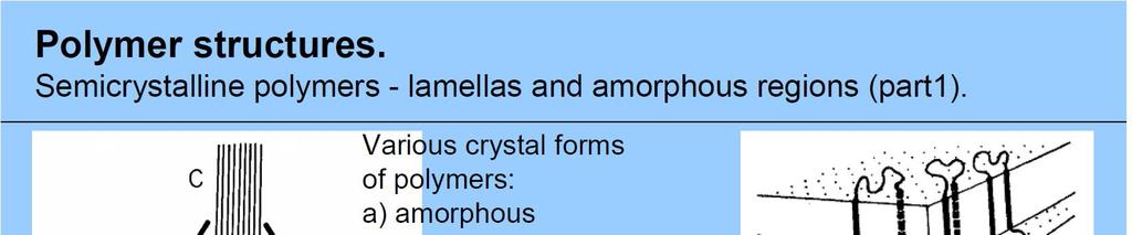 crystalline (semicrystalline), with crystalline