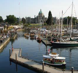 surrounding the Inner Harbour. Visit the world famous utchart Gardens before returning to Vancouver.