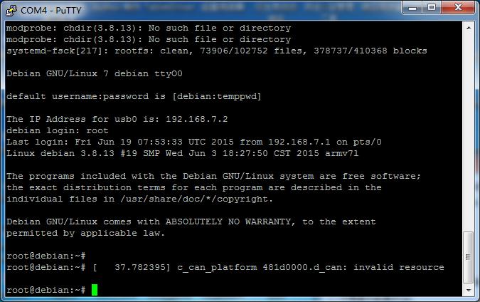 2) 运行软件 PuTTY.exe, 进行设置 指定串口号 COMx 波特率 :115200 串口号可通过 PC 的 设备管理器 查到 点击 Open, 即可进系统终端 2.6.
