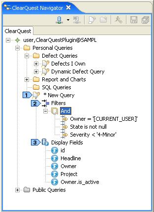 13/39 18 ClearQuest Navigator ClearQuest ClearQuest New -> <connection> Rational ClearQuest Client for Eclipse New Query Wizard Windows New