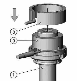 png 6) 将加热器 (8) 安装在喷嘴头上部 (9)