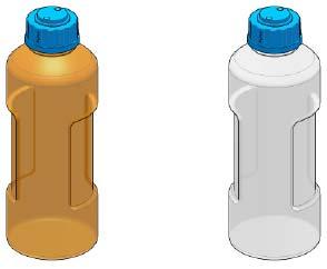 部件和消耗品 4 安全盖和溶剂瓶 图 33 套件 : 带安全盖的废液瓶 溶剂瓶 图 34 溶剂瓶 部件号 说明 9301-6523 溶剂瓶, 透明,500 ml, 带盖 9301-6524 溶剂瓶,