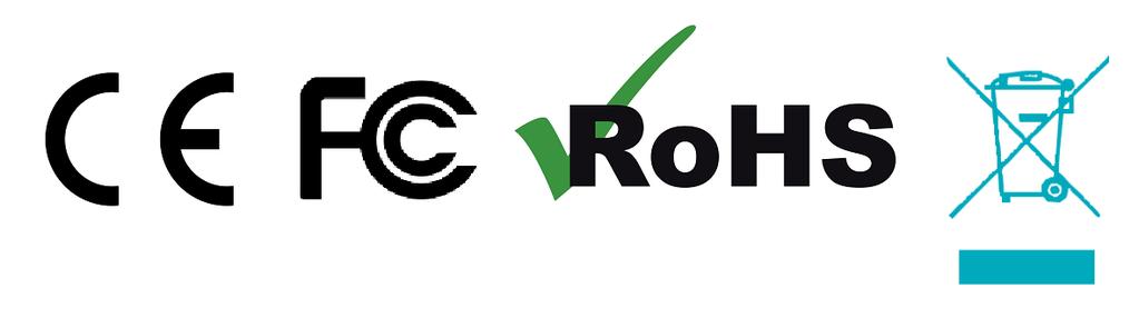 10. 法规遵从性 RoHS 和 WEEE 法规遵从性 本产品符合欧洲议会和理事会关于限制在电气和电子设备中使用某些有害物质的 RoHS 法规 (2011/65/EU), 以及废弃电气和电子设备 (WEEE) 指令 (2012/19/EU) FCC 无线电频率干扰声明 本设备经过测试, 符合 FCC 规则第 15c 部分规定的 B 类数字设备的限值要求
