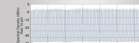 DWDM 梳状光源 梳状宽带光源旨在模拟 DWDM 信号传输到光纤链路, 是非常理想的设计, 可以代替昂贵的分布式反馈 (DFB) 非常适用于 DWDM 放大增益测量和噪声图谱测量 可替代 90 分布式反馈 (DFB) 输出功率可达 22dBm 极好的消光比 (>47 db) ITU-T 通路栅格是 50GHz 或 100GHz 可覆盖通信 C 波段和 L 波段